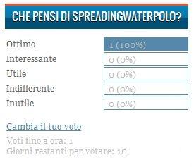 Sondaggio: che cosa pensi di SpreadingWaterpolo?