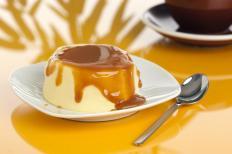 Crème caramel.