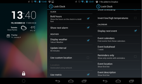 Lock Screen permanente su Android 4.2 CM10.1