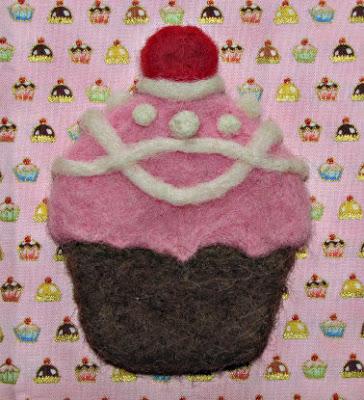 Cupcake in lana cardata