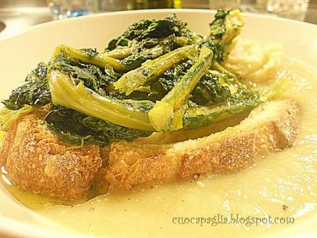 CREMA di SEDANO RAPA con CROSTONE al CAVOLO NERO