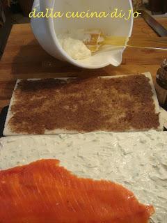 Mattonella al salmone e formaggio