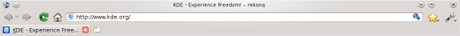 Rekong basato inizialmente su qtwebkit (e attualmente su kdewebkit) è un browser leggero progettato per integrarsi perfettamente nel desktop KDE.