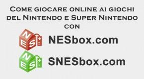 Come giocare online ai giochi del Nintendo e Super Nintendo con NESbox.com e SNESbox.com