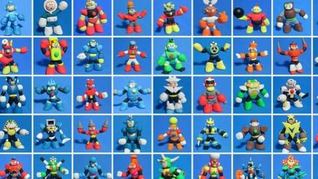 Tutti i robot di Mega Man rifatti con l’argilla