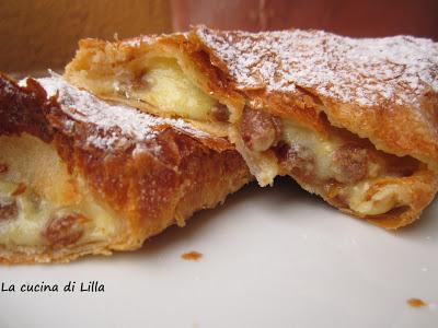 Dolci: Le svizzere (ovvero sfoglie alla crema e uvetta)