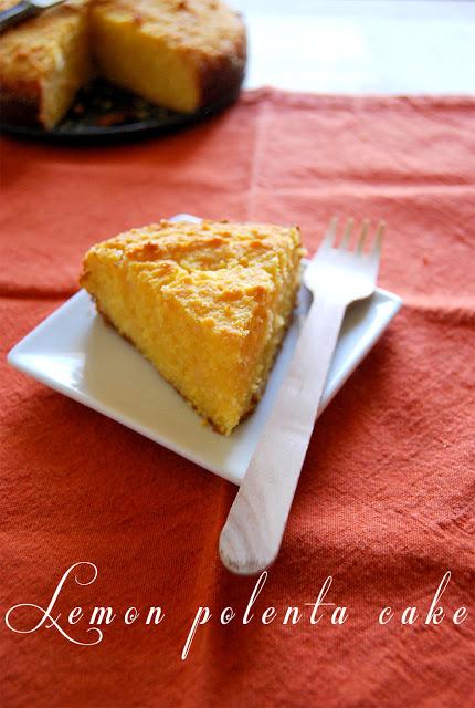 Lemon Polenta cake