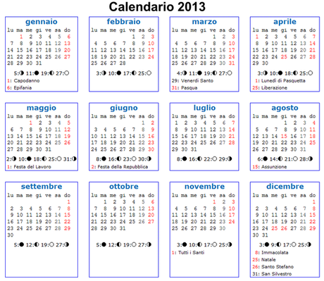 Il calendario delle leccornie di Danita: un anno con voi