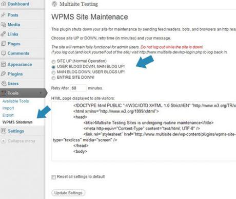 WPMS Site Maintenance Mode
