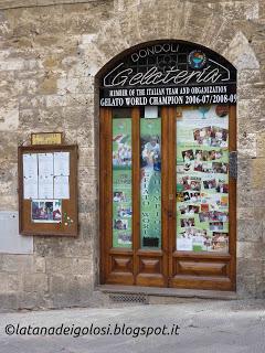 Gelato campione del mondo a San Gimignano (SI)