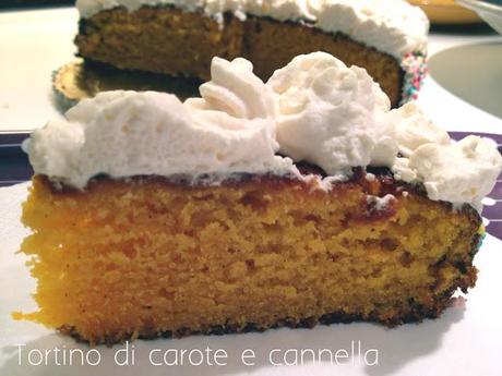 Tortino di carote e cannella