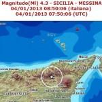 Terremoto in Sicilia: scossa di magnitudo 4.3 tra Messina e Catania