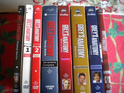 Post-lampo: la mia collezione di cofanetti Grey's Anatomy