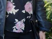 first outfit floral shirt leather jacket