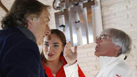 Luca Cordero di Montezemolo, Bernie Ecclestone, Tamara Ecclestone