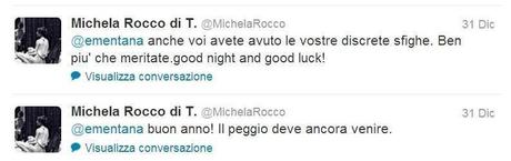 Michela Rocca vs Enrico Mentana: litigio tra moglie e marito su Twitter