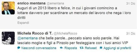 Michela Rocca vs Enrico Mentana: litigio tra moglie e marito su Twitter