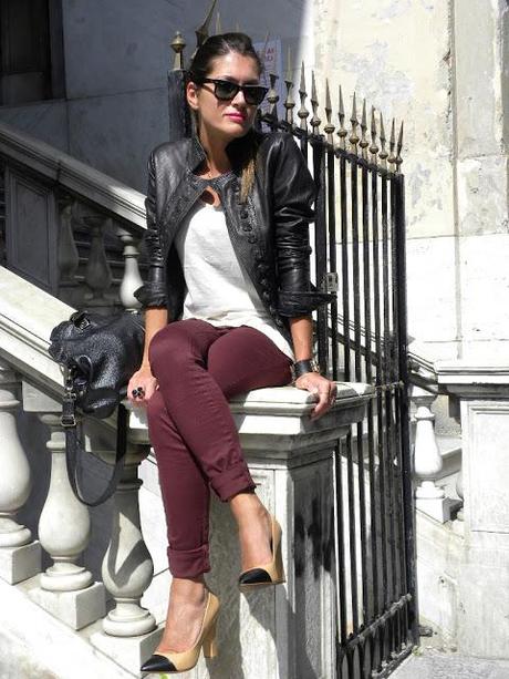 Burgundy pants