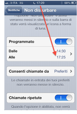 Bug Non disturbare iOS 6