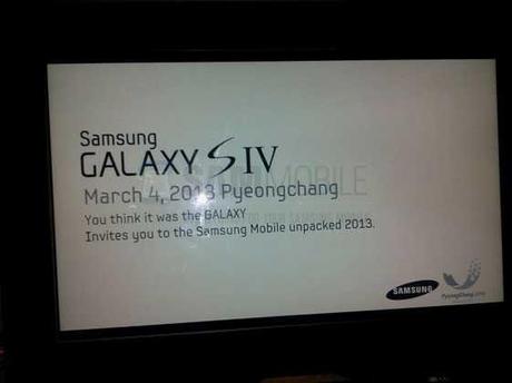 Galaxy S IV Unpacked presentazione 4 Marzo 2013 sponsor giochi olimpici 2018