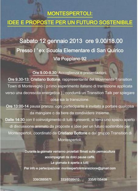 Transition Town a Montespertoli