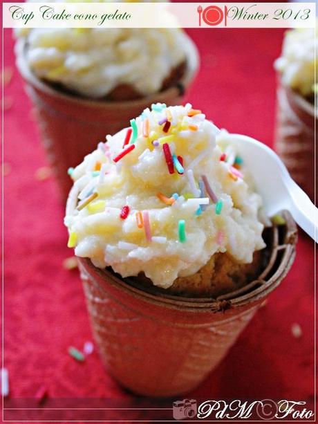 Cupcakes “cono gelato” al limone