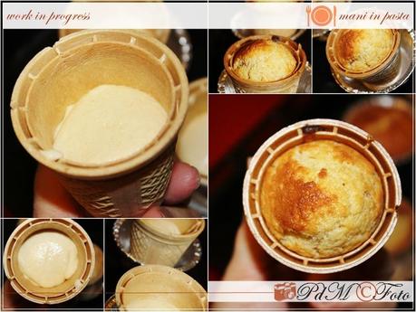 Cupcakes “cono gelato” al limone