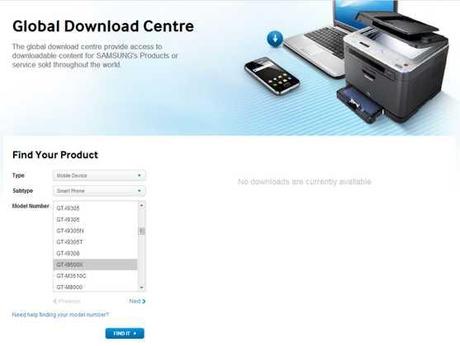 Samsung GT-I9500X nel Download Center Il nuovo smartphone Galaxy S ?