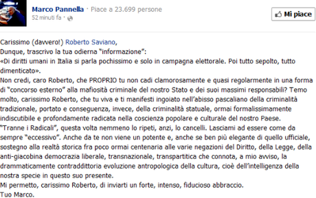 Roberto Saviano accusato di concorso esterno