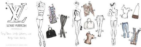 Moda _ Paper Dolls _ Louis Vuitton & Kerrie Hess