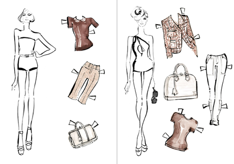 Moda _ Paper Dolls _ Louis Vuitton & Kerrie Hess