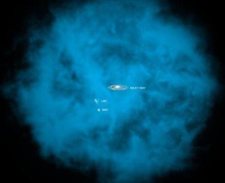 Chandra_Alone gas caldo attorno alla Galassia
