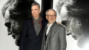 Il regista Steven Spielberg e l'attore Daniel Day-Lewis