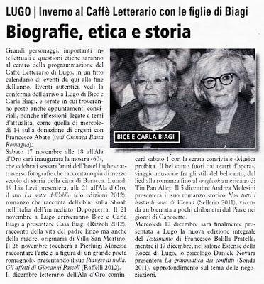 La rassegna stampa di ottobre/dicembre 2012