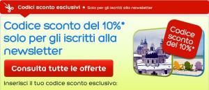 Hotels: tariffe scontate codice sconto