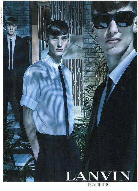 LANVIN PARIS CAMPAIGN CHRISTIAN GARCIA MODEL INDEPENDENT MEN 2013