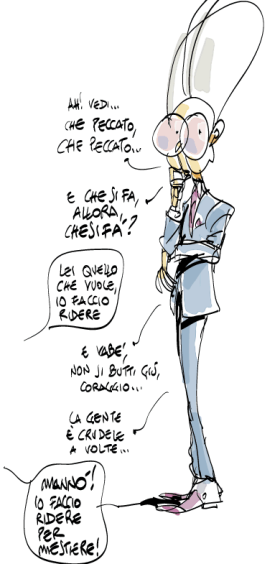 The full Monti: Makkox muove le maschere della sit-com Italia