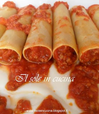 Per la gioia dei bambini....oggi cannelloni !!!!