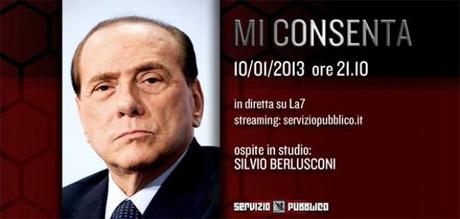 Berlusconi a Servizio Pubblico di Santoro