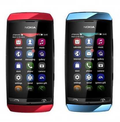 Nokia Asha 306 Scheda tecnica Guida e istruzioni Download