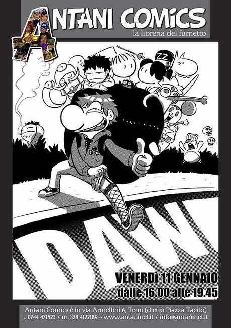 11/01/2013 – Daw (A Come Ignoranza) ospite a Terni da Antani Comics