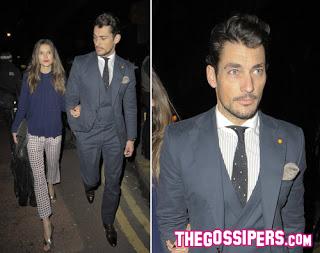 David Gandy a Londra con Sarah