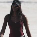 Naomi Campbell a Miami: fisico statuario e look sportivo