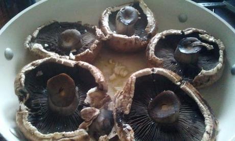 Funghi Portobello con Uova al Tegamino