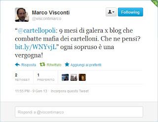 L'ASSURDA VICENDA CARTELLOPOLI SULLE PRIME PAGINE DI REPUBBLICA ROMA: ATTESTATI DI STIMA E SOLIDARIETA' A UNO DEI MIGLIORI URBAN BLOG DI ROMA!