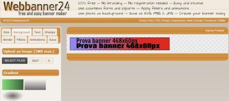 Crea i tuoi banner con Webbanner24