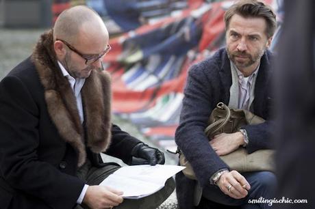 Faces, smiles, looks at Pitti 2013 #1