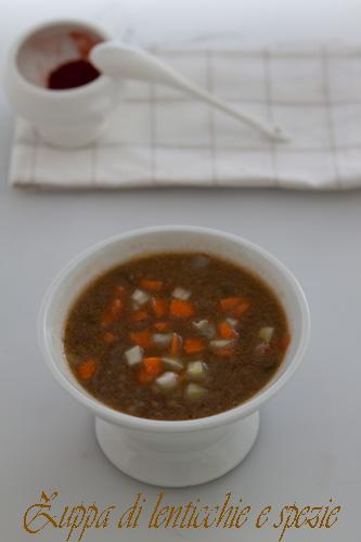 Zuppa di lenticchie e spezie