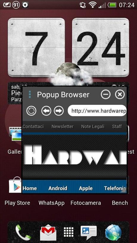 Funzione Popup Browser disponibile per tutti i dispositivi Android!