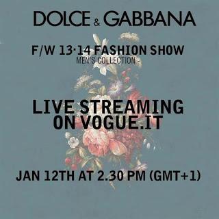 Waiting Dolce & Gabbana fashion show /i 2013/14 Men .....